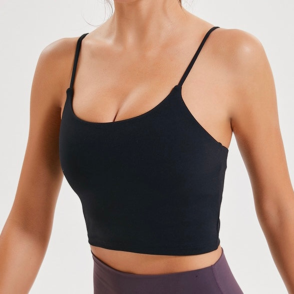 Basic Padded Cropped Tank Top