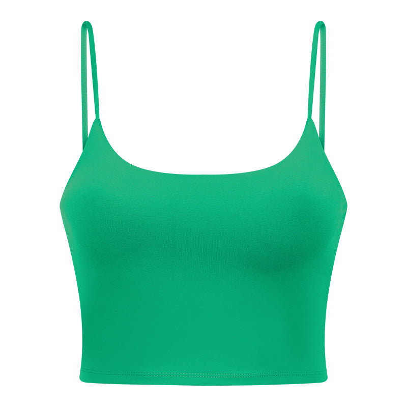 Basic Padded Cropped Tank Top