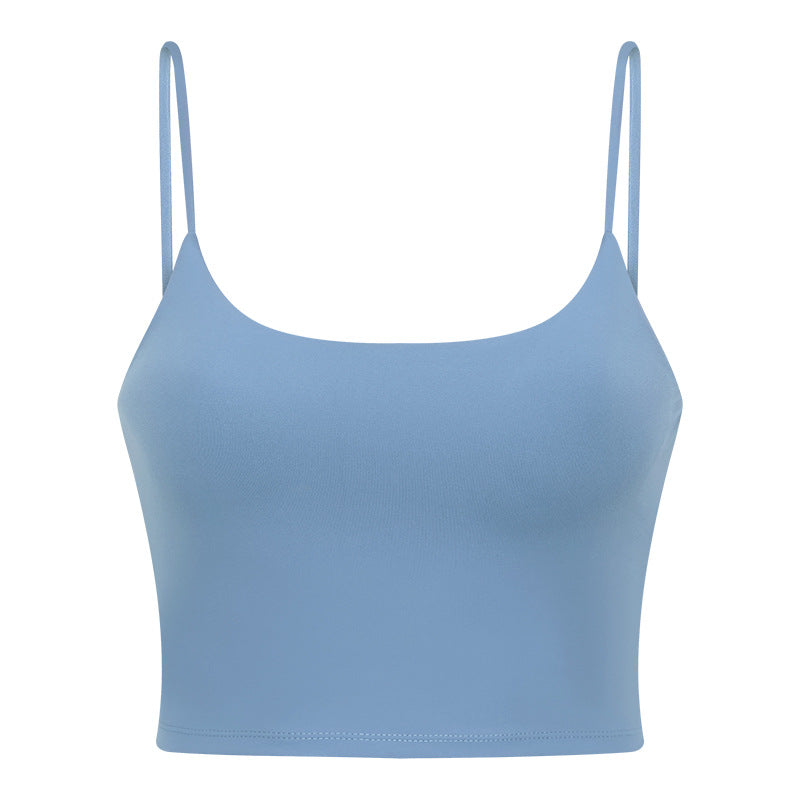Basic Padded Cropped Tank Top