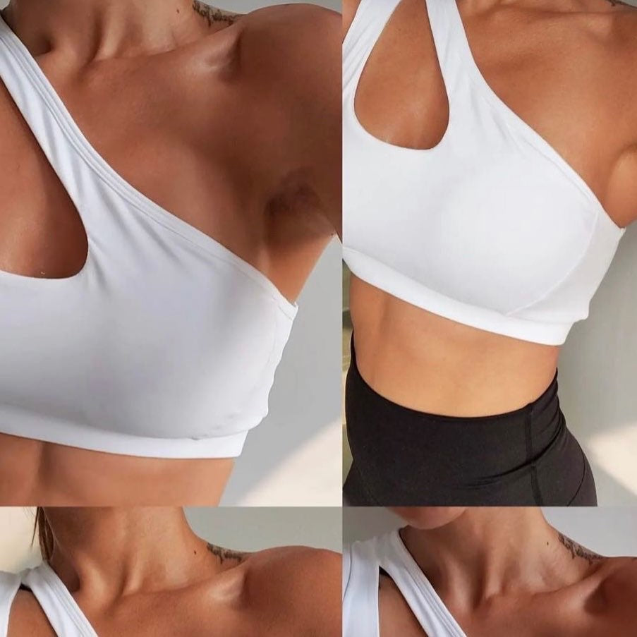 One Shoulder Sports Bra