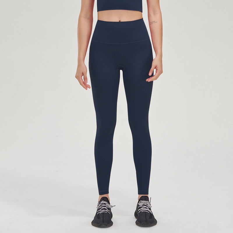 Navy blue Lululemon align leggings- fit above the