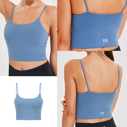 Basic Padded Cropped Tank Top